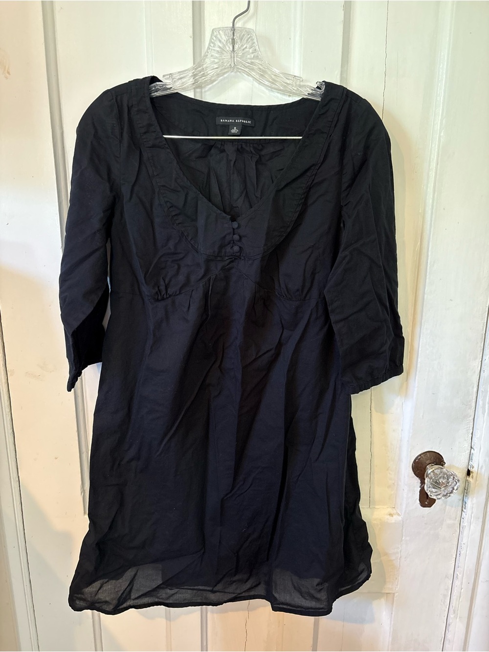 Banana Republic Navy V-Neck Tunic Dress